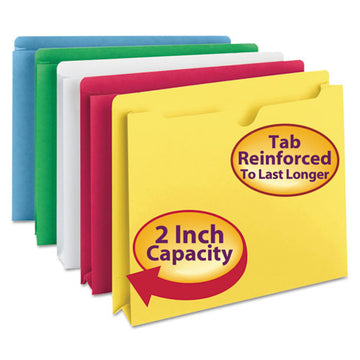Smead® Colored File Jackets With Reinforced Double-ply Tab, Straight Tab, Letter Size, Yellow, 50-box freeshipping - TVN Wholesale